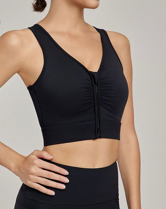 ALO YOGA SPORT BRA WITH ZIPPER