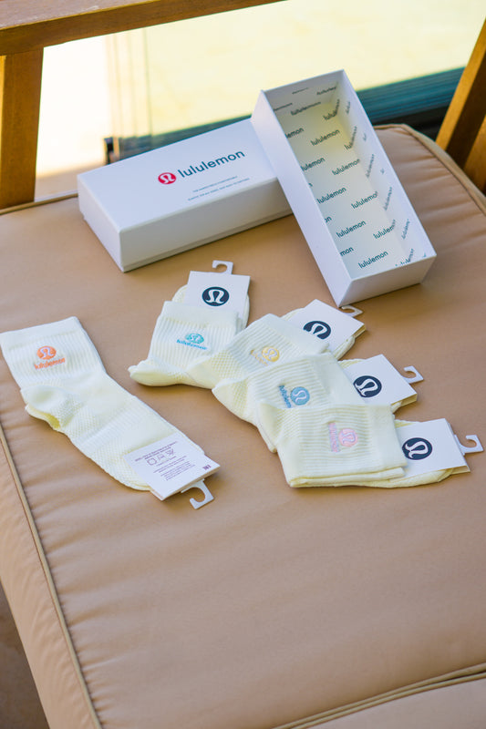 LULULEMON - Socks 5 Pairs with Box
