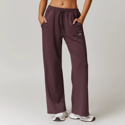 Alo Yoga Cozy Luxe Set – Hoodie + Wide-Leg Pants