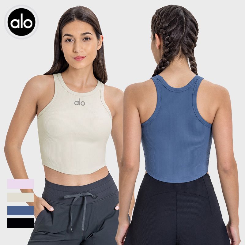 Alo Yoga Ribbed Racer Tank