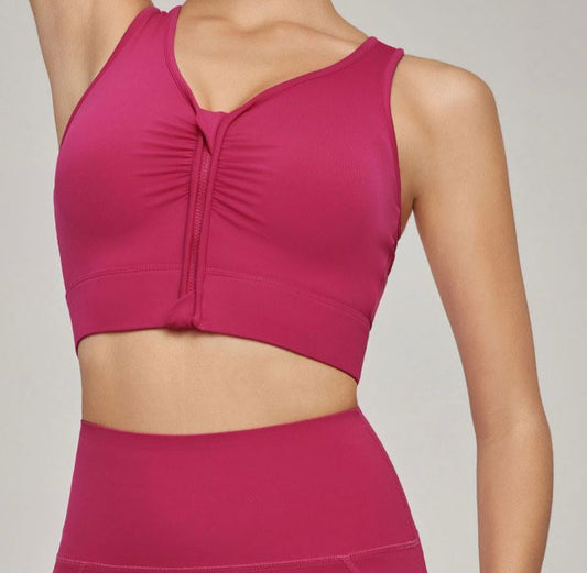 ALO YOGA SPORT BRA WITH ZIPPER