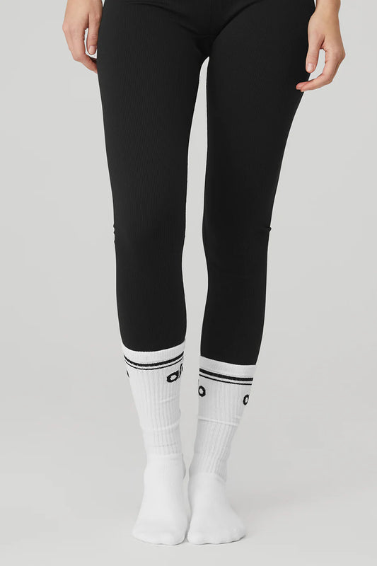 ALO YOGA Unisex Half-Crew Throwback Sock