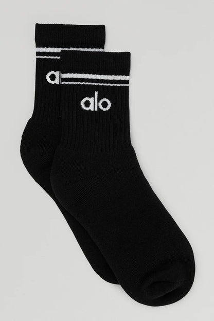 ALO YOGA Unisex Half-Crew Throwback Sock