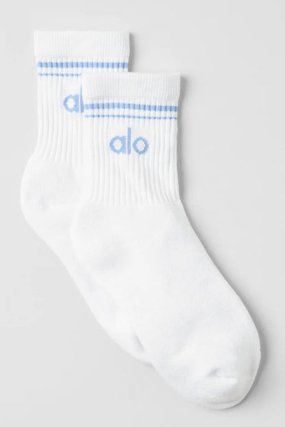 ALO YOGA Unisex Half-Crew Throwback Sock