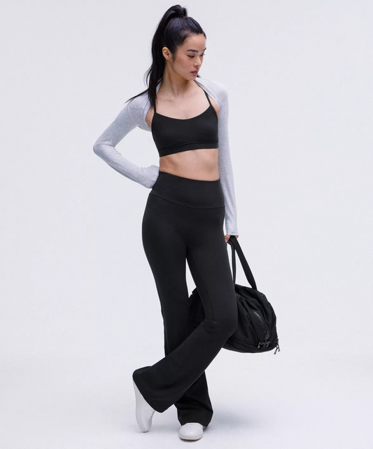LULULEMON Groove Nulu Super-High-Rise Flared Pant Short