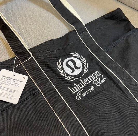 LULULEMON - Daily Multi-Pocket Canvas Tote Bag 20L - Tennis Club