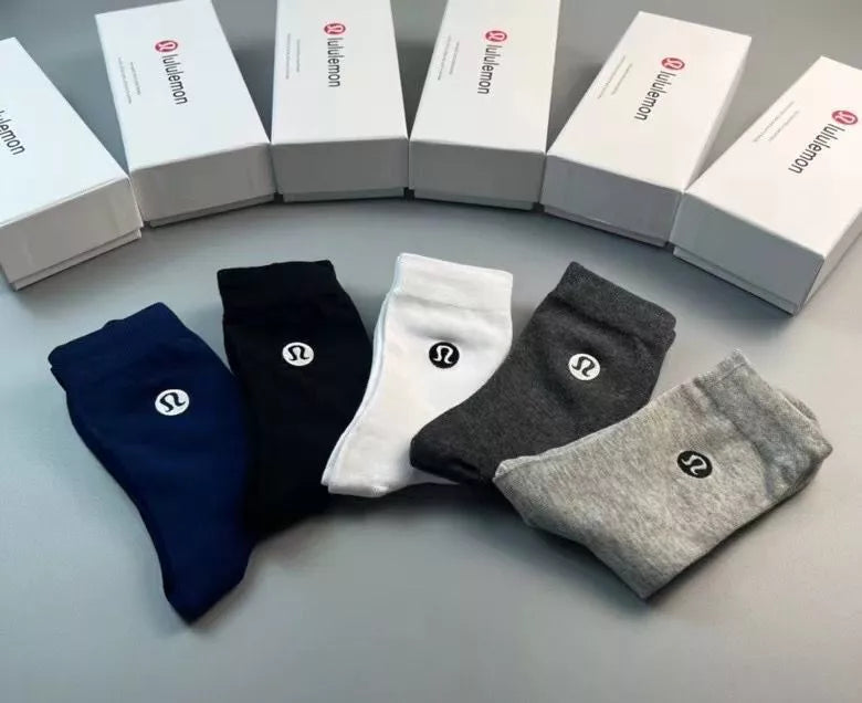 LULULEMON - Socks 5 Pairs with Box